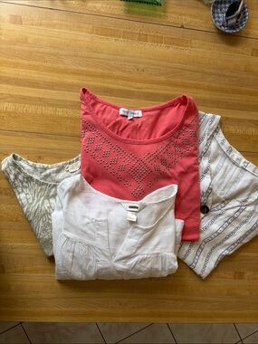 Lot of 4 Tops Blouse Shorts Size XL.